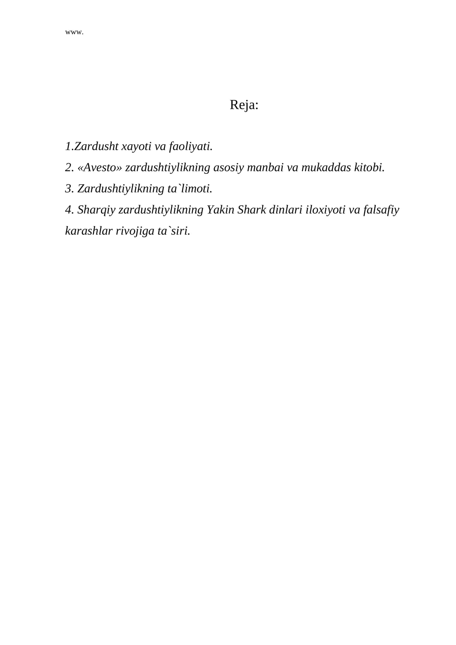 Zardusht xayoti va faoliyati 1