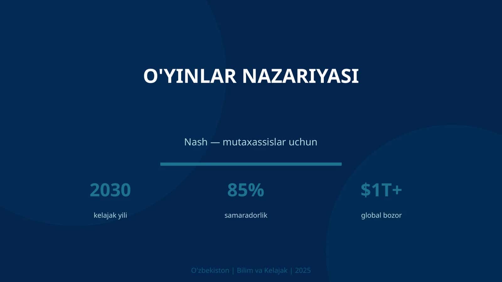 O'YINLAR NAZARIYASI 1