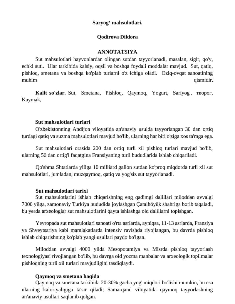 Sut mahsulotlari 1