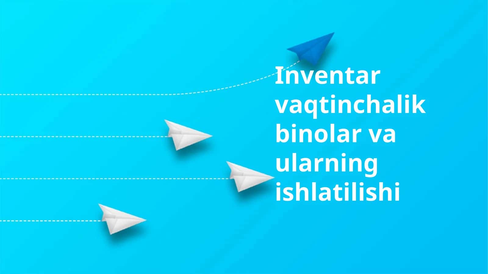 Inventar vaqtinchalik binolar va ularning ishlatilishi 1
