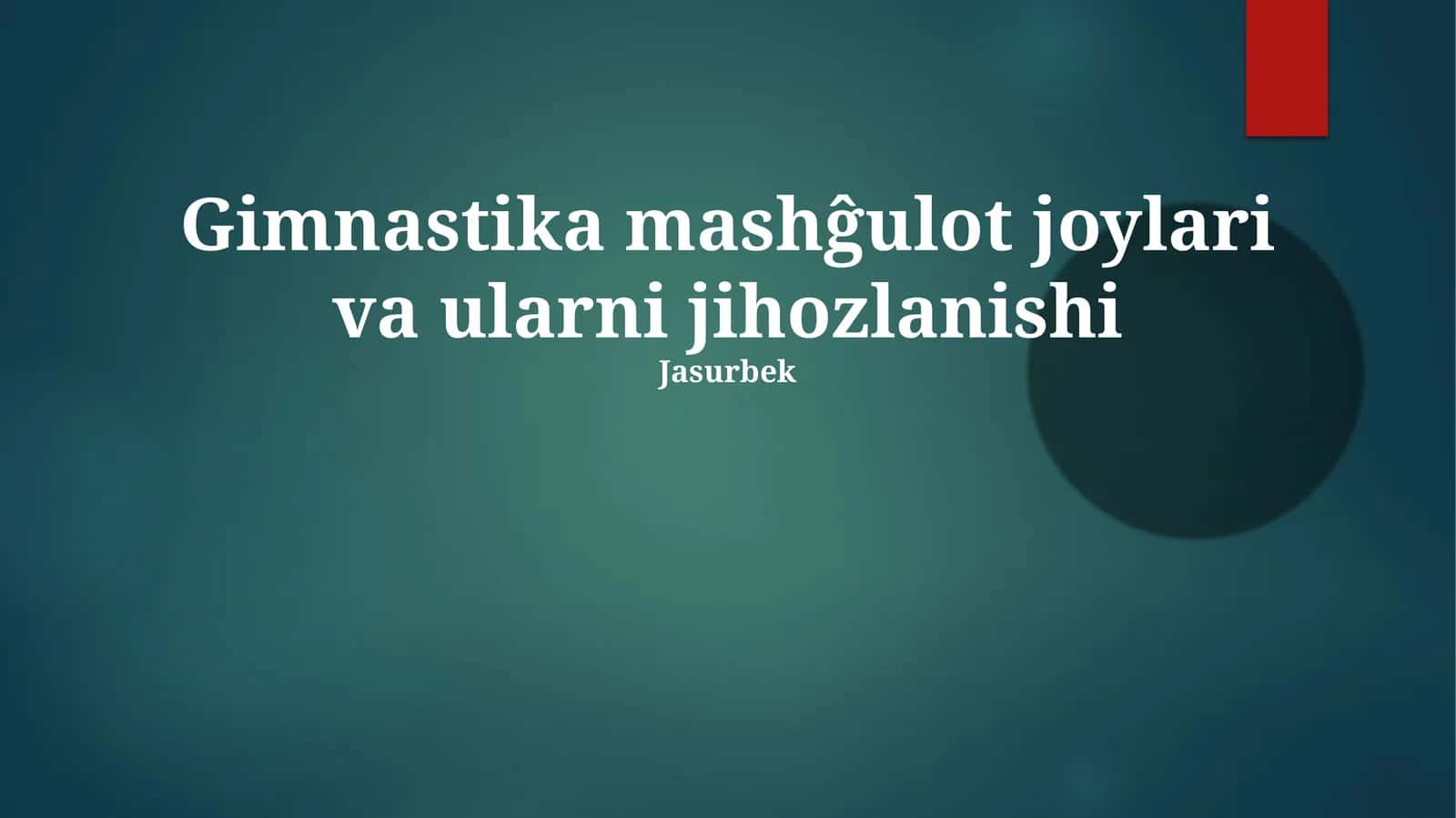 Asosıy gimnastika jihozlar 1