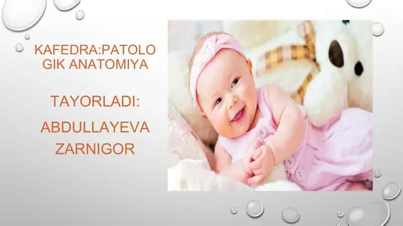 To'satdan Bolalar Ulimi Sendromi 1