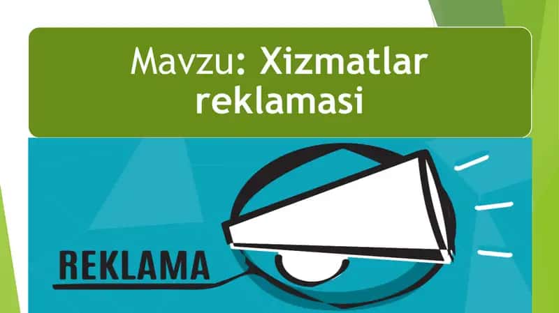 Xizmatlar reklamasi 1