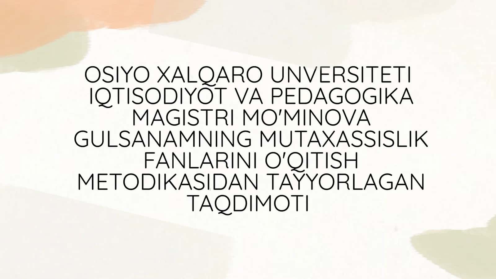 Pedagogik boshqaruv nazariyasi 1