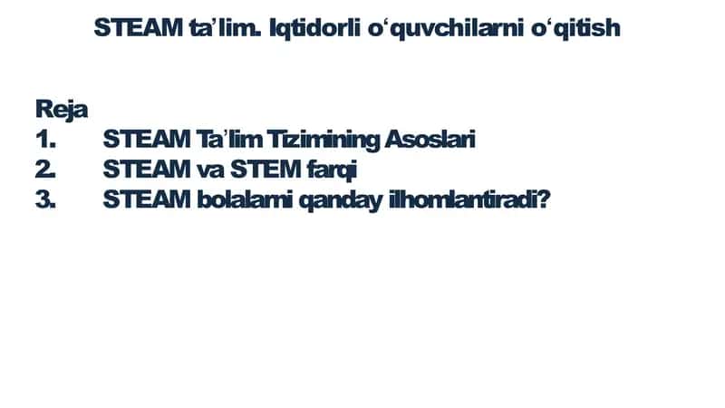 STEAM ta'lim 1