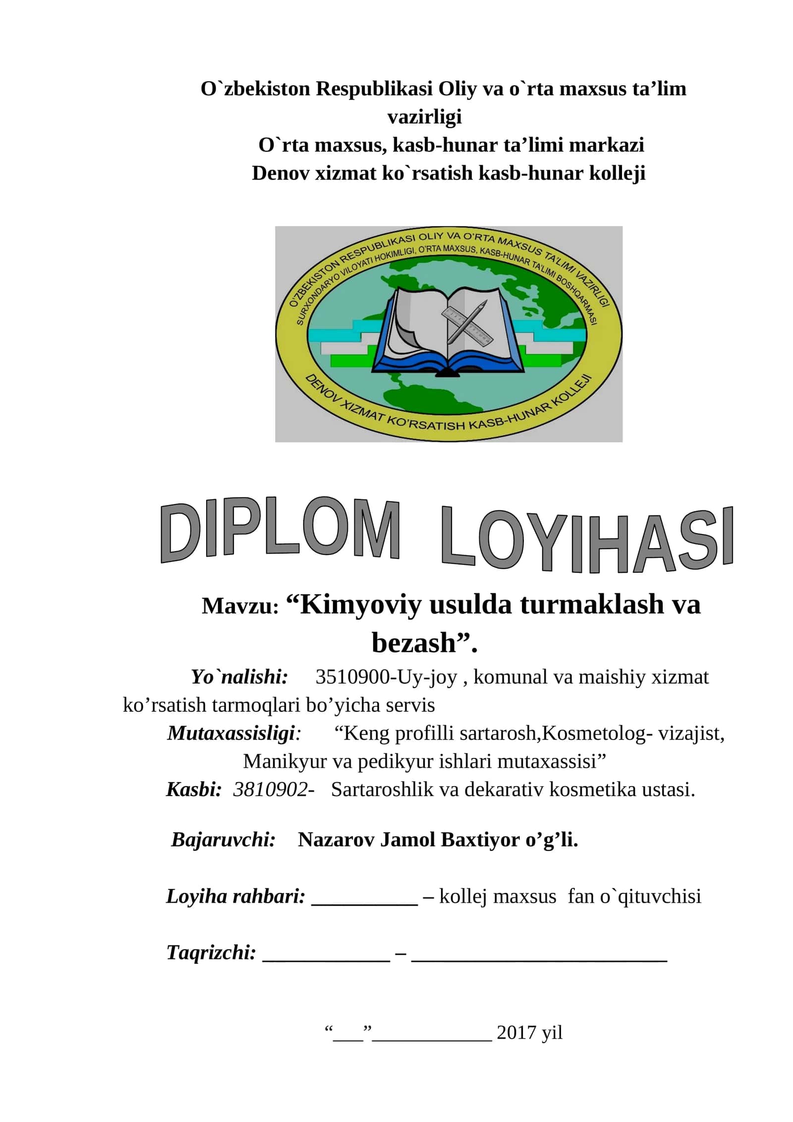 Kimyoviy usulda turmaklash va bezash 1