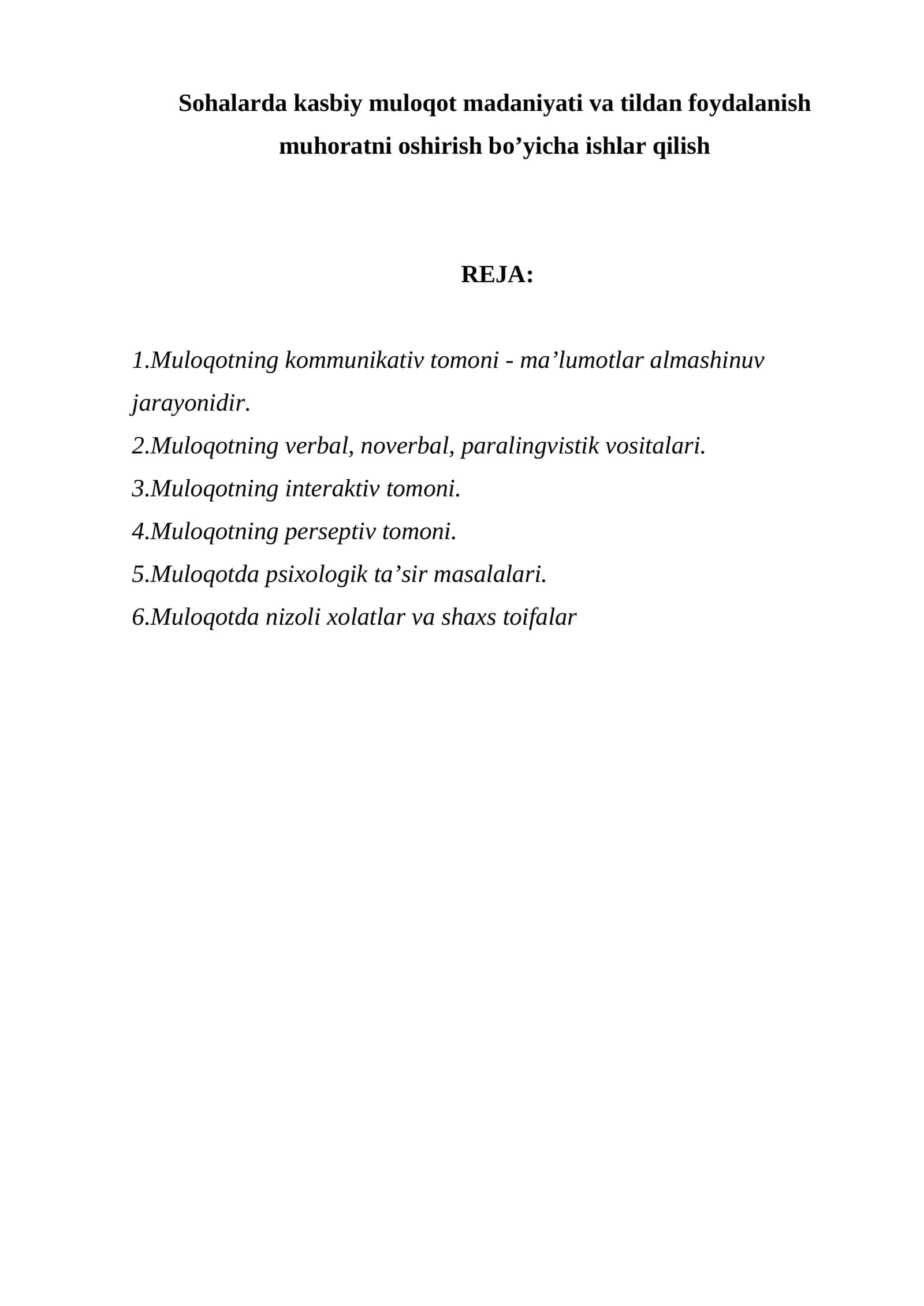 Muloqotning kommunikativ tomoni 1