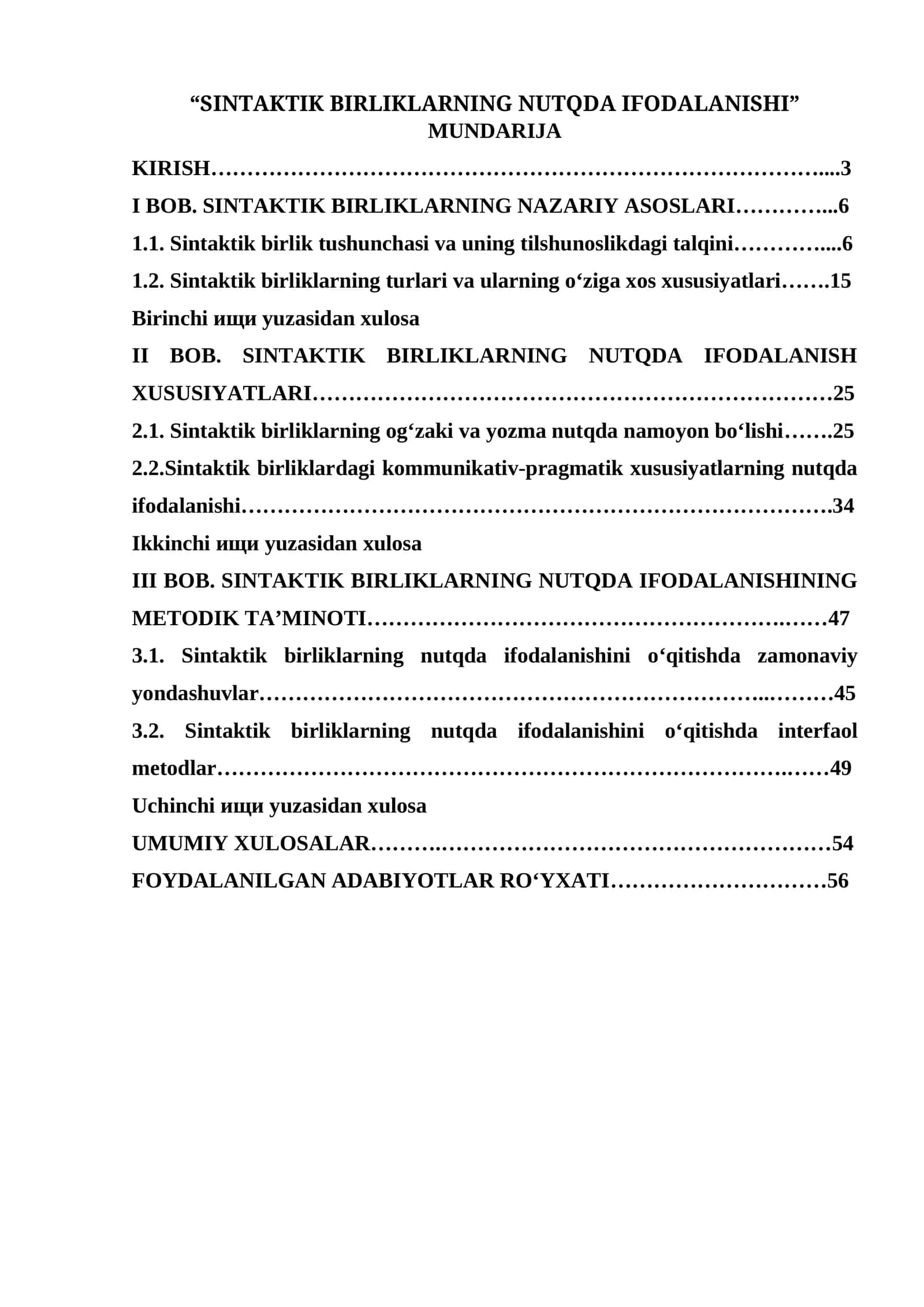 SINTAKTIK BIRLIKLARNING NUTQDA IFODALANISHI 1
