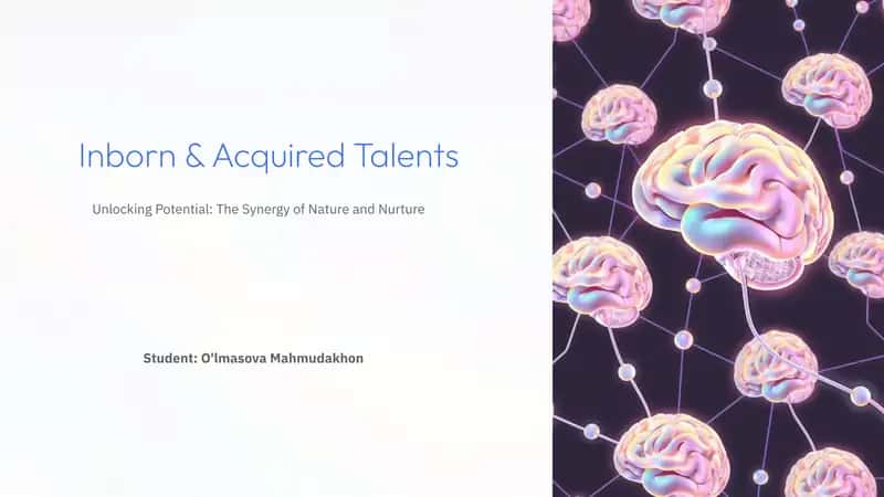Inborn & Acquired Talents 1