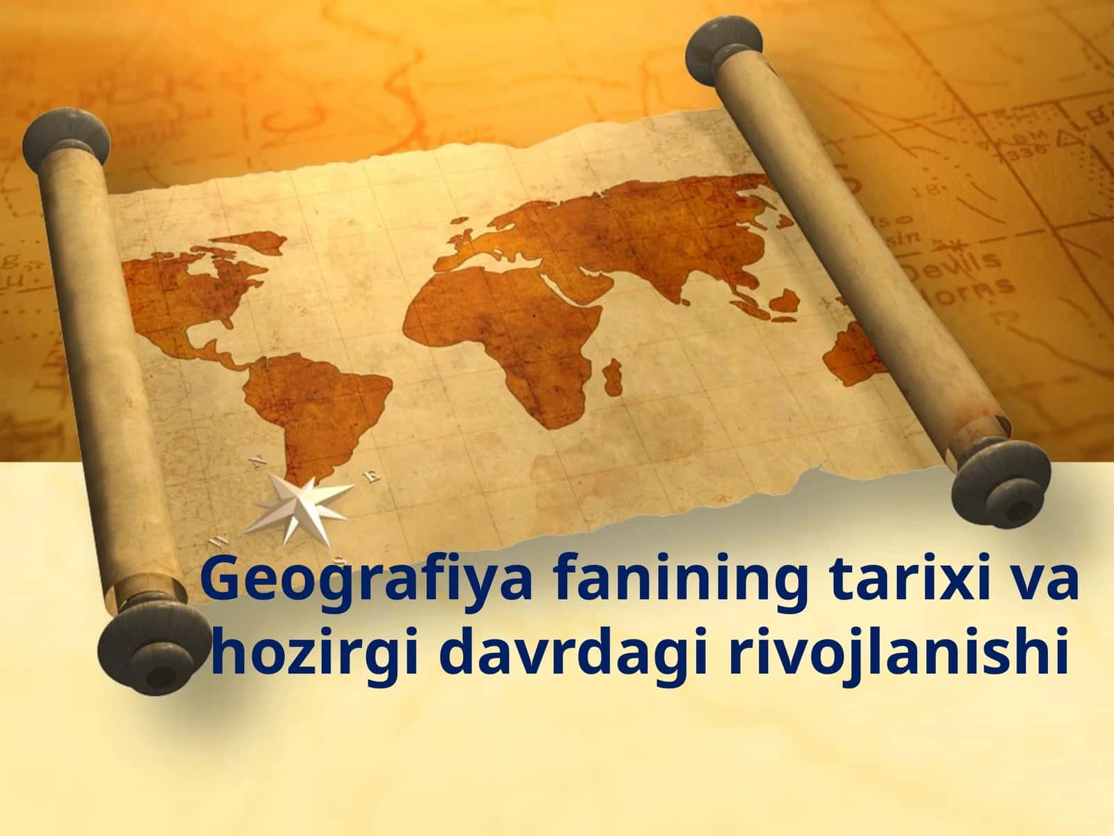 Geografiyafanining tarixi va hozirgi davrda girivojlanishi 1
