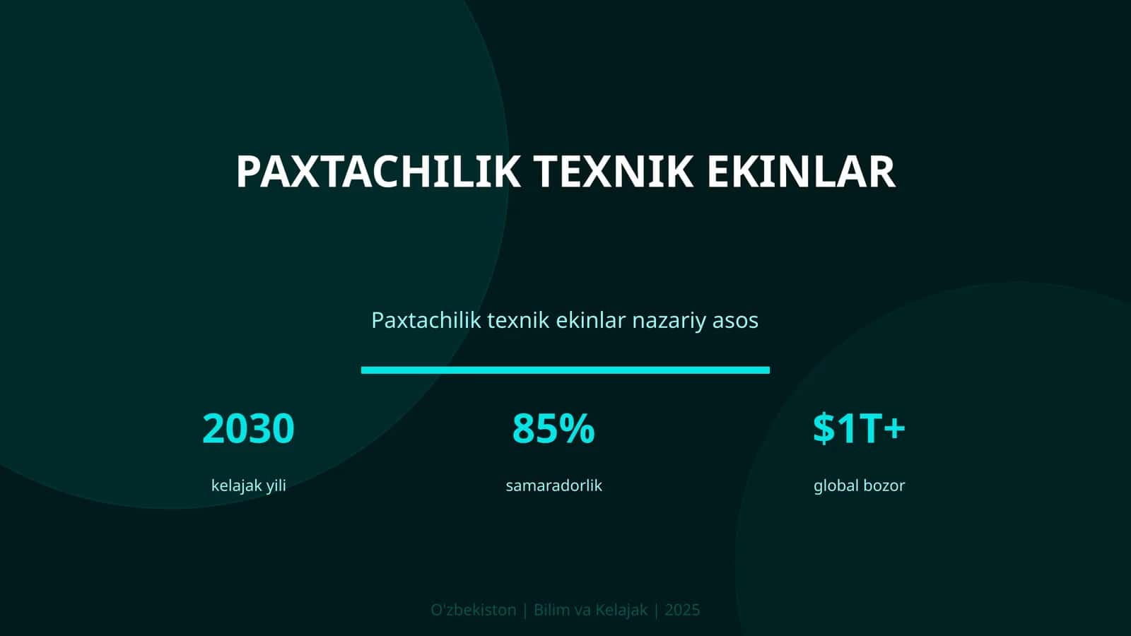 Paxtachilik texnik ekinlar 1