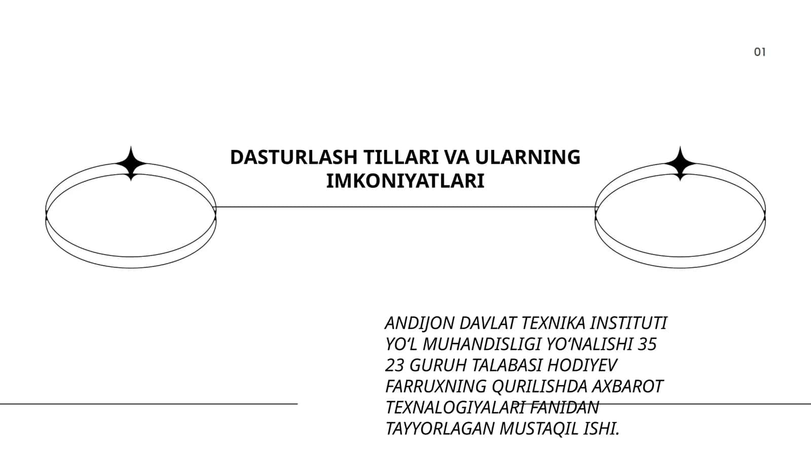DASTURLASH TILLARI VA ULARNING IMKONIYATLARI 1