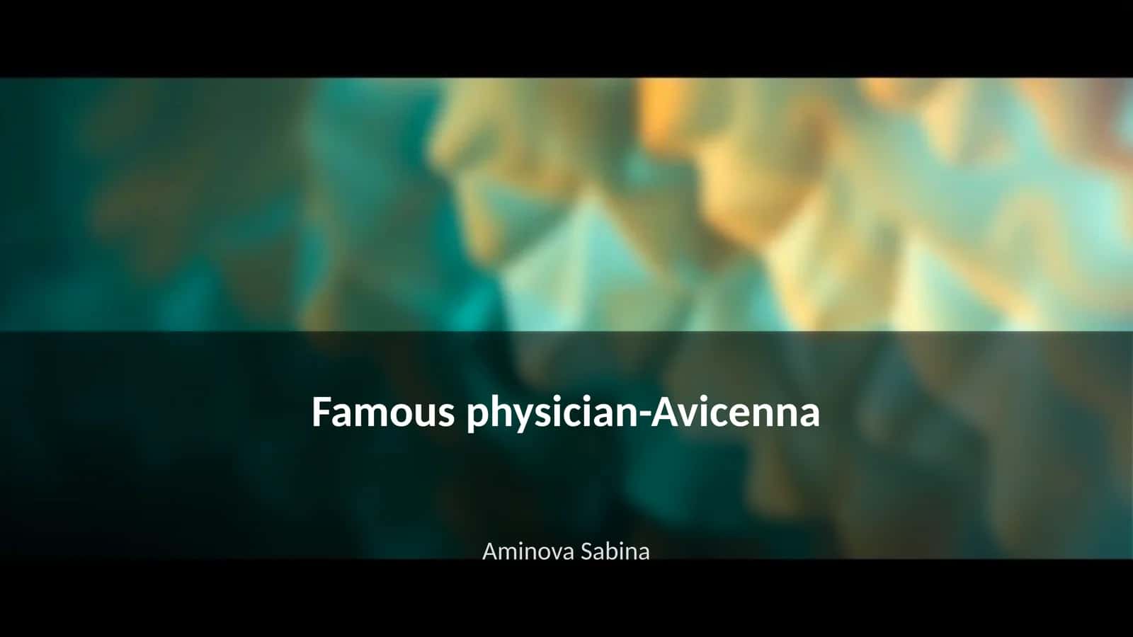 Mashhur tabib-Avicenna 1