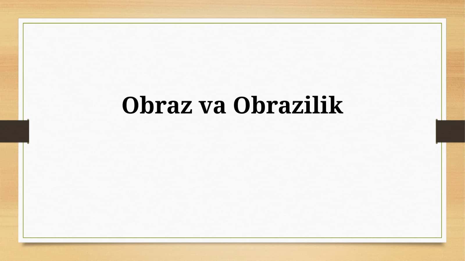 ObrazvaObrazilik 1