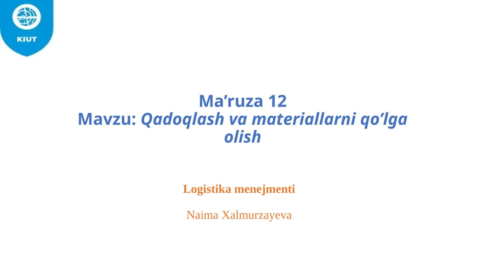 Qadoqlash va materiallarni qo'lga olish 1
