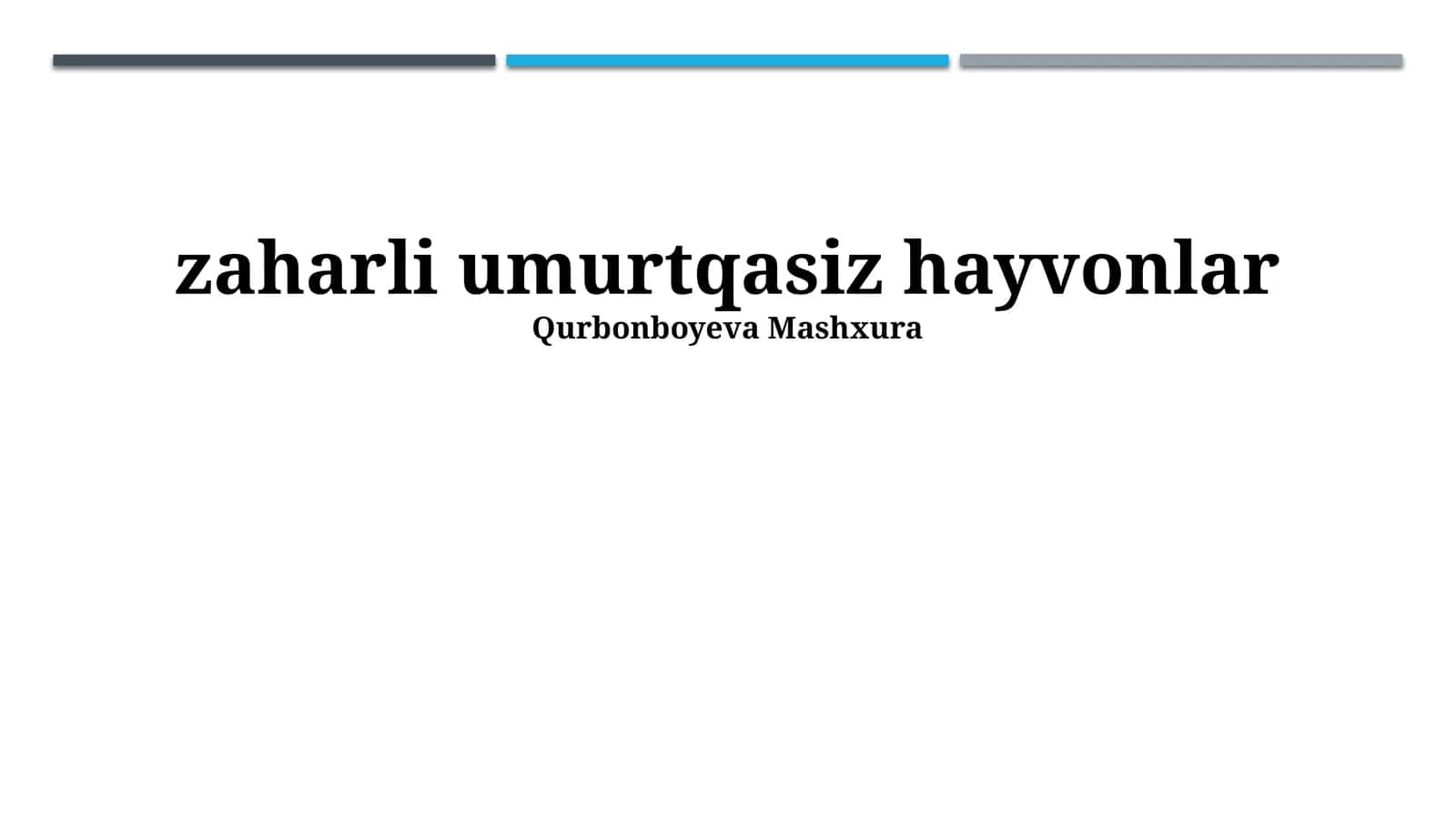 Zaharli umurtqasizlar: Ta'rif va mexanizmlar 1