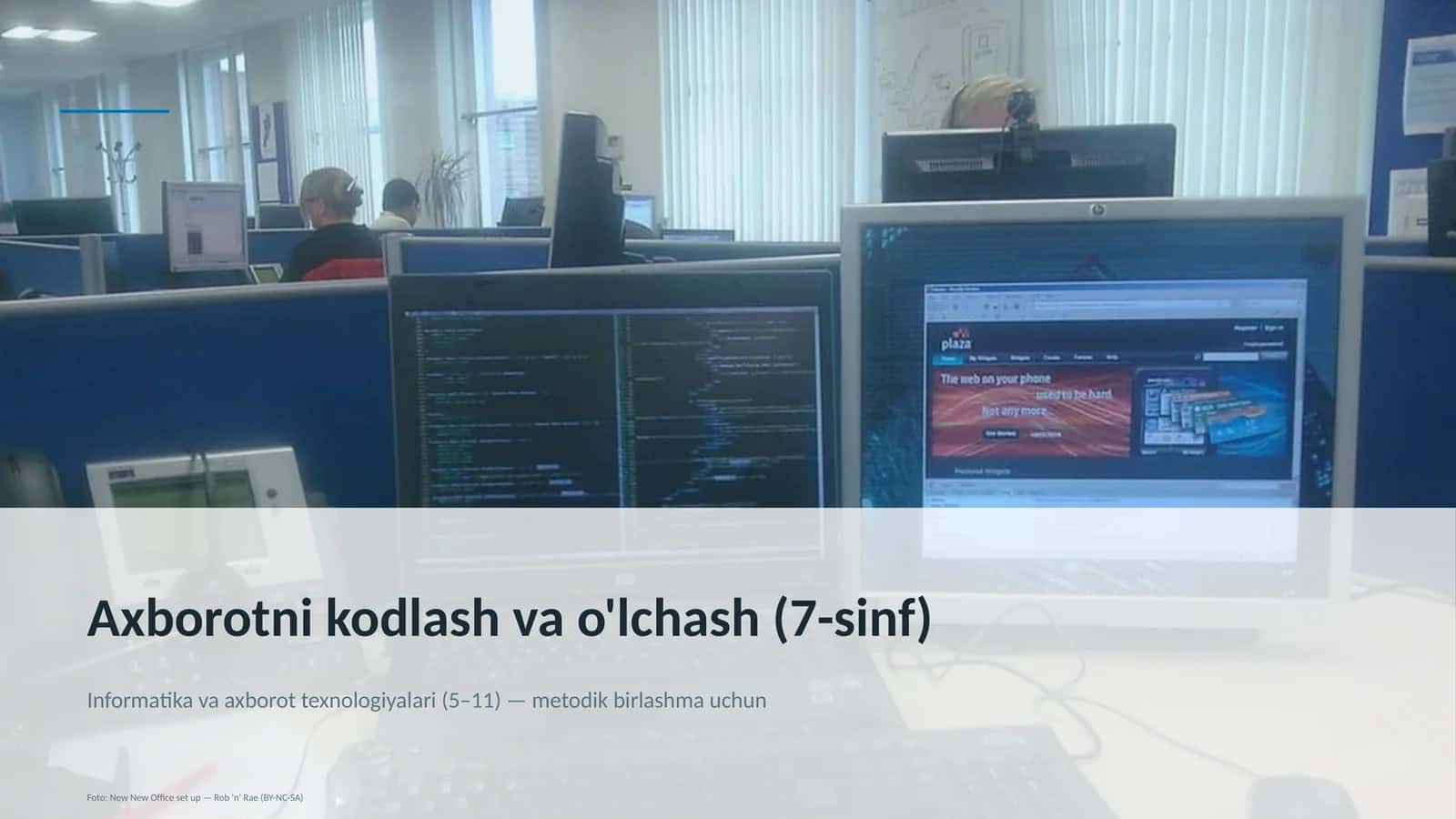 Axborotni kodlash va o'lchash (7-sinf) 1