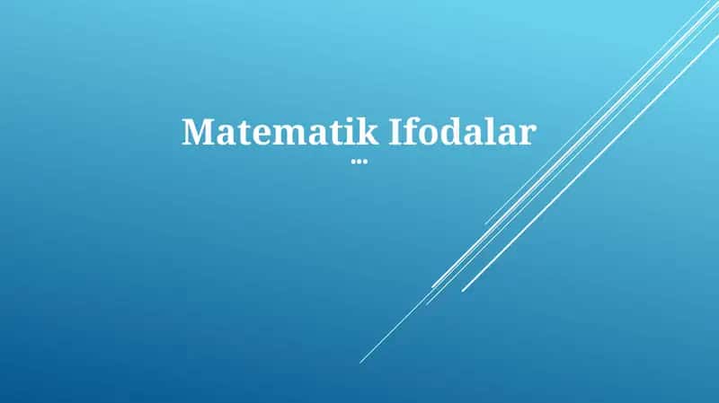 Math Ifodas 1
