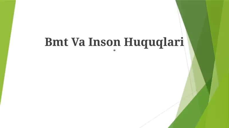 Bmt Va Inson Huquqlari 1