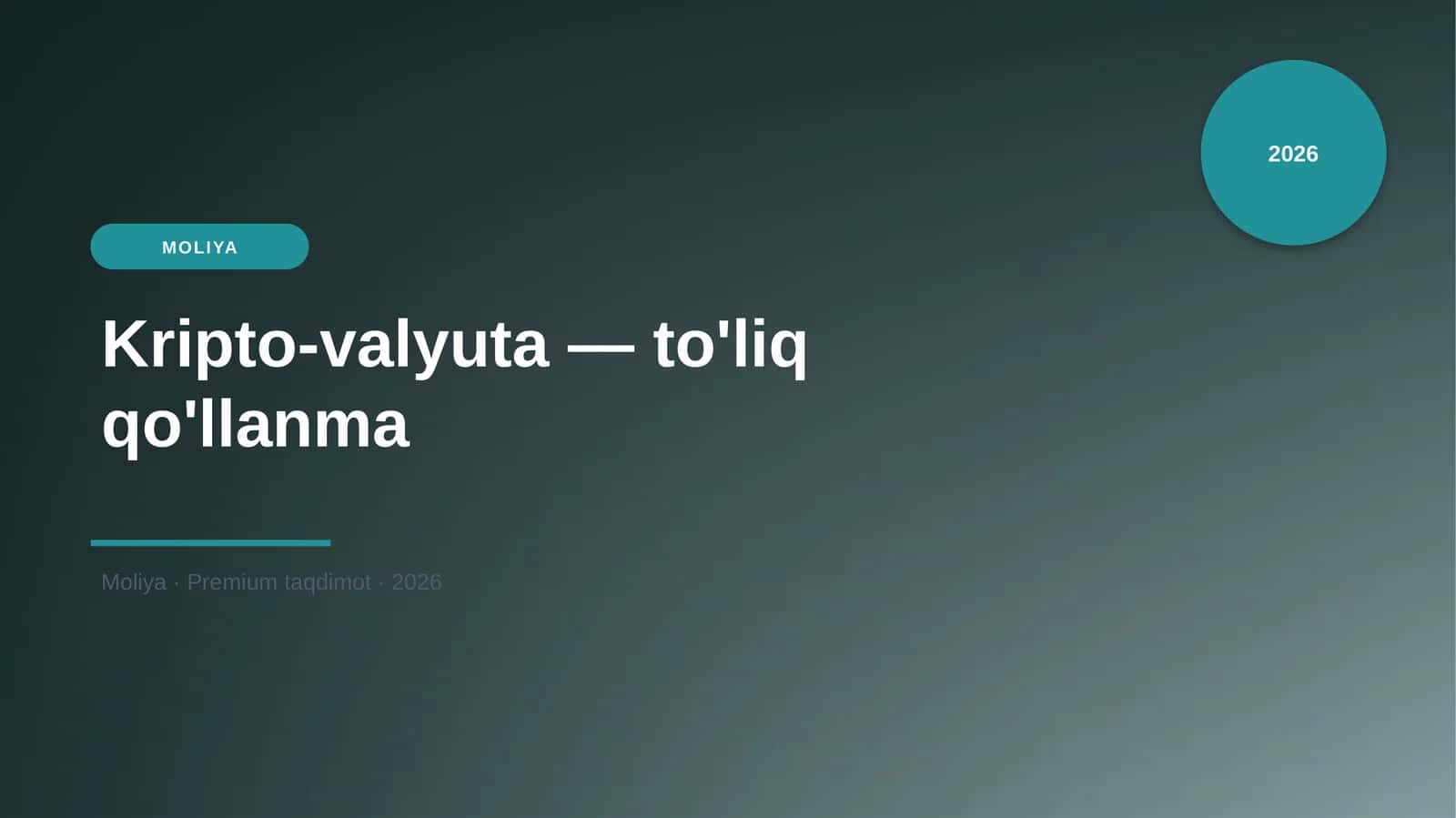 Kripto-valyuta — to'liq qo'llanma 1