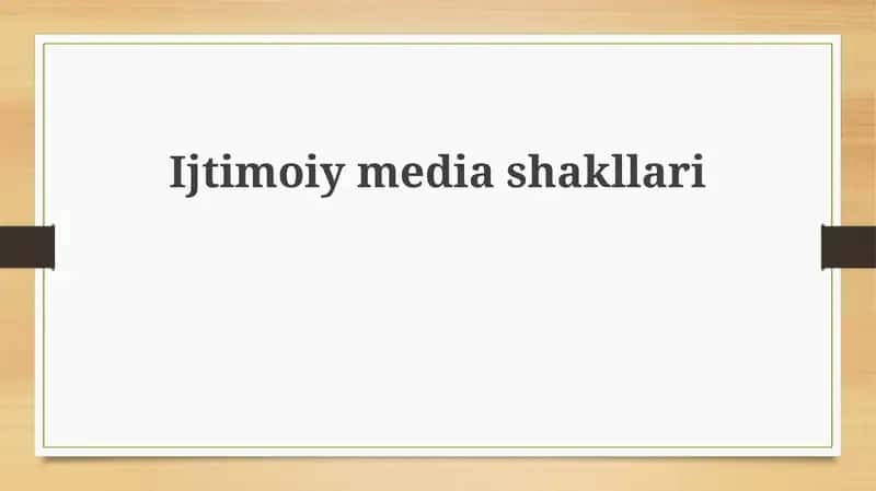 Ijtimoiy media platformalari 1