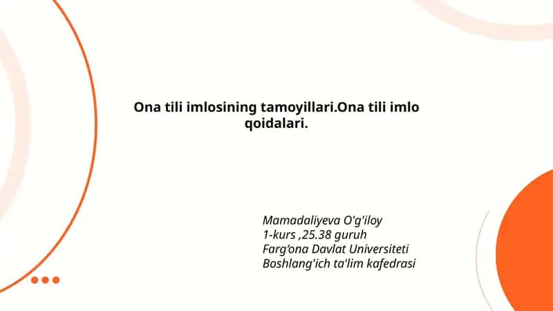 Ona tili imlosining tamoyillari 1