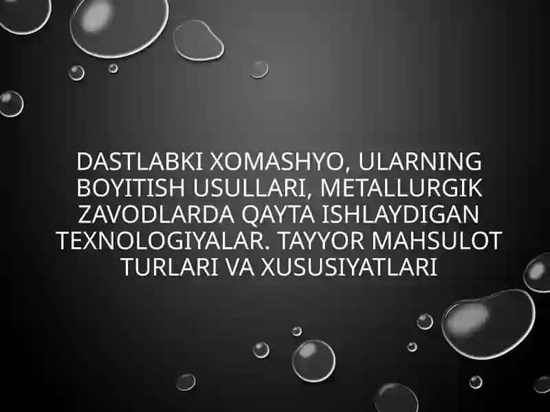 Foydali qazilma turli minerallarning murokkab kompleksi