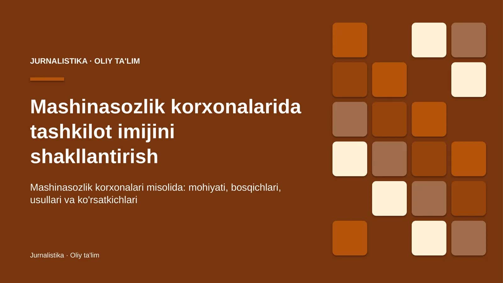 mashinasozlik korxonalarida tashkilot imijini shakllantirish 2415 1