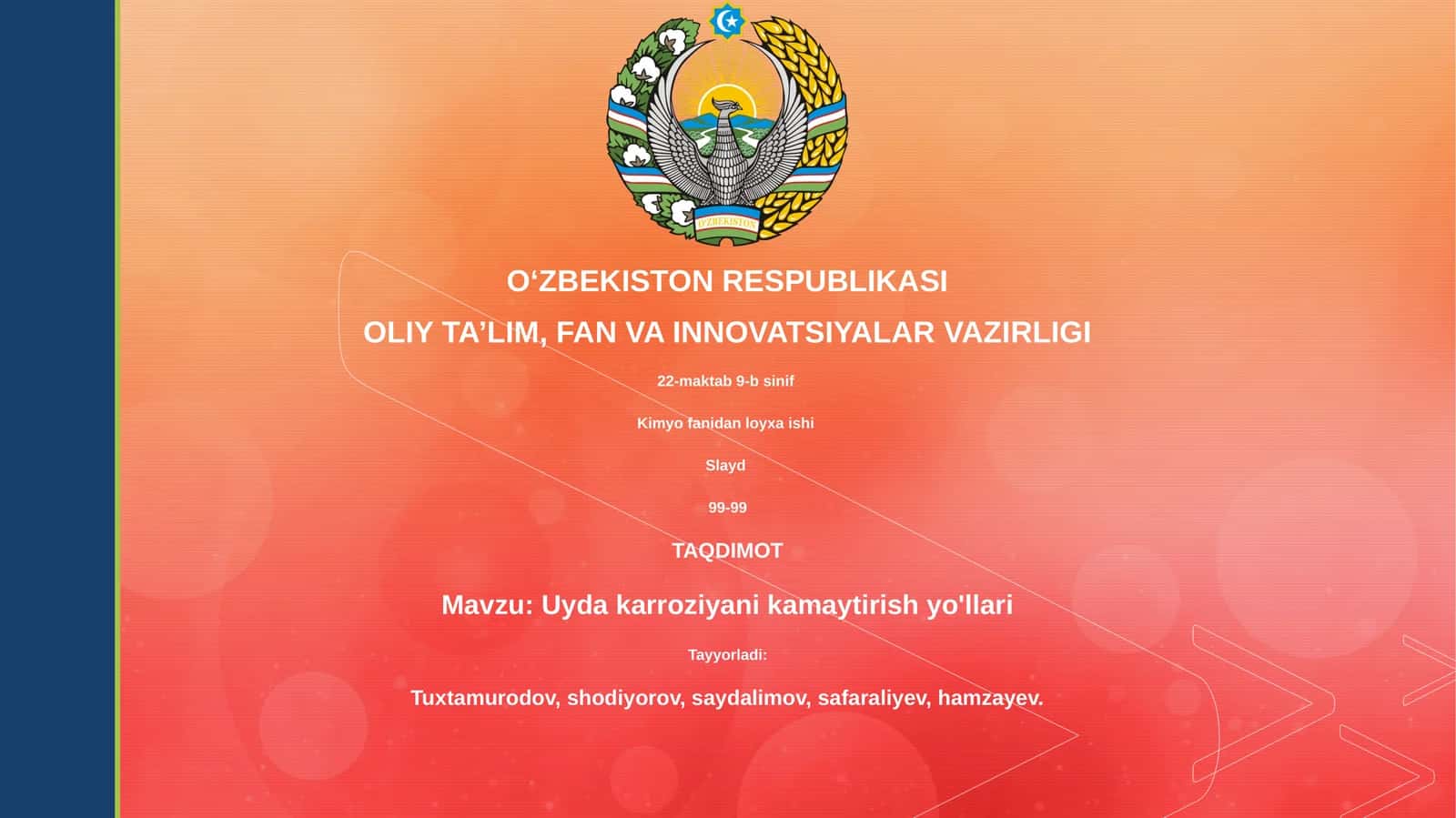 Uyda karroziyani kamaytirish yo'llari 1