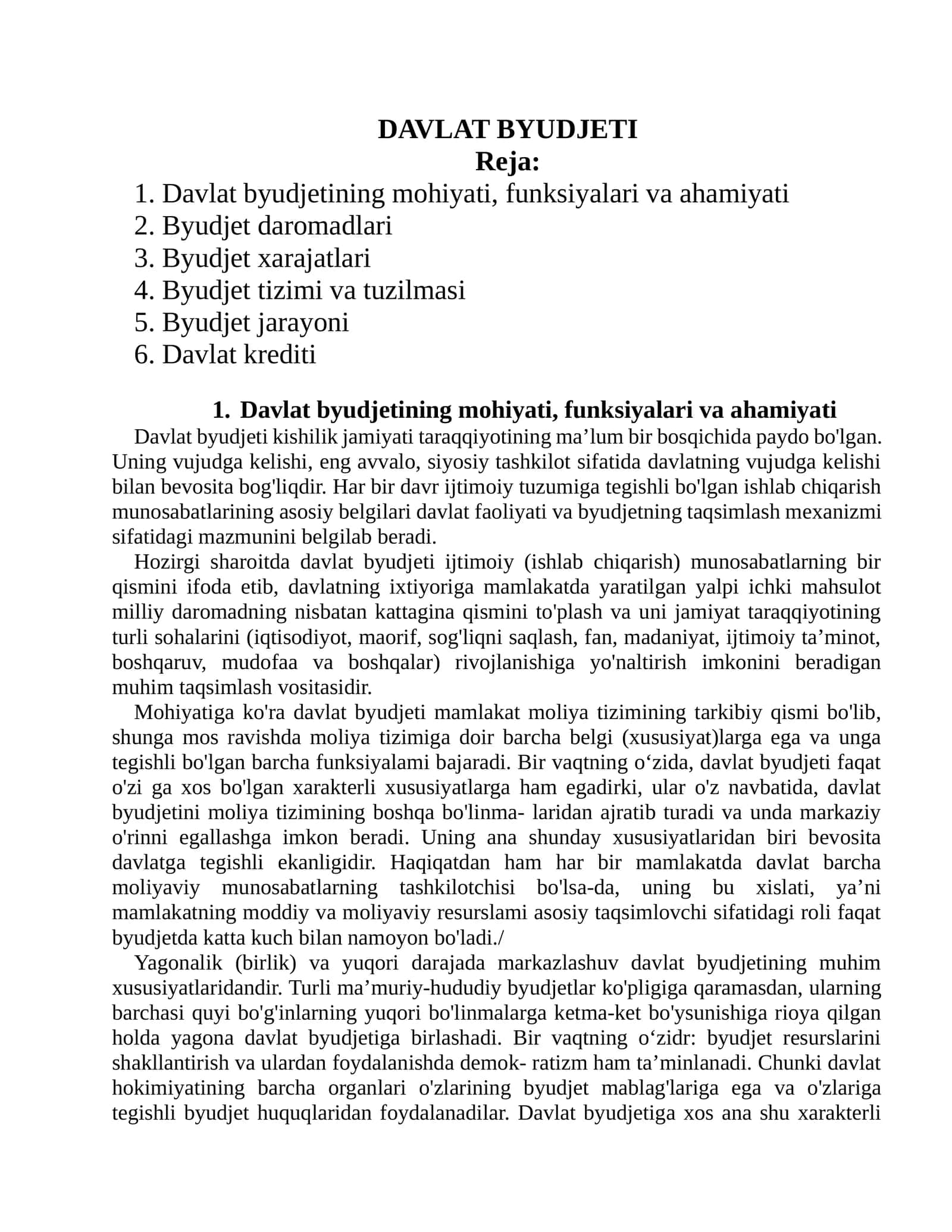 DAVLAT BYUDJETI 1