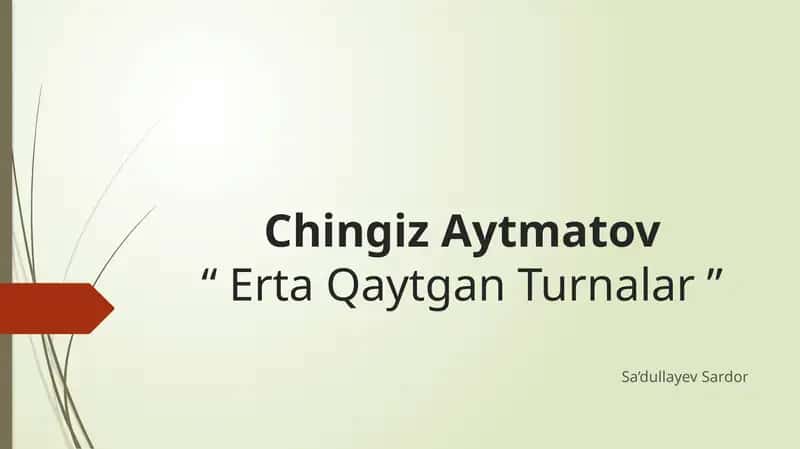 Erta Qaytgan Turnalar 1