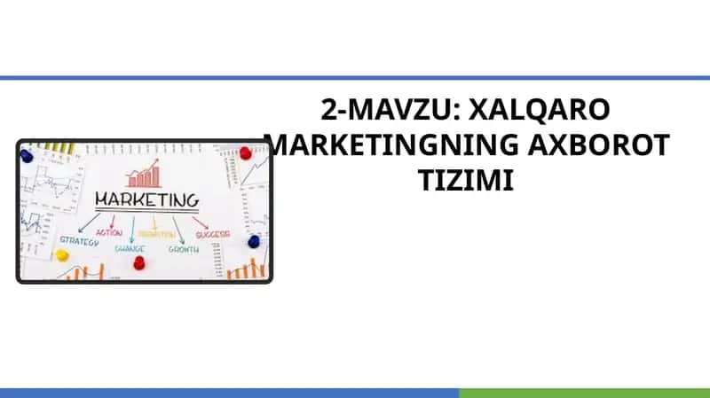 XALQAROMARKETINGNING AXBOROT TIZIMI 1