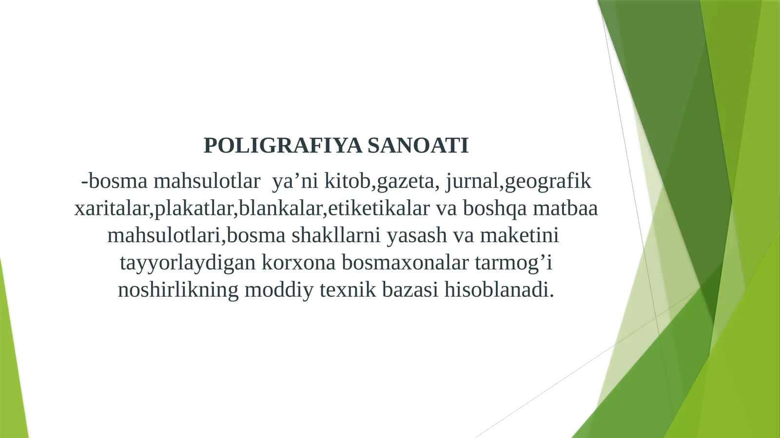 POLIGRAFIYA SANOATI 1