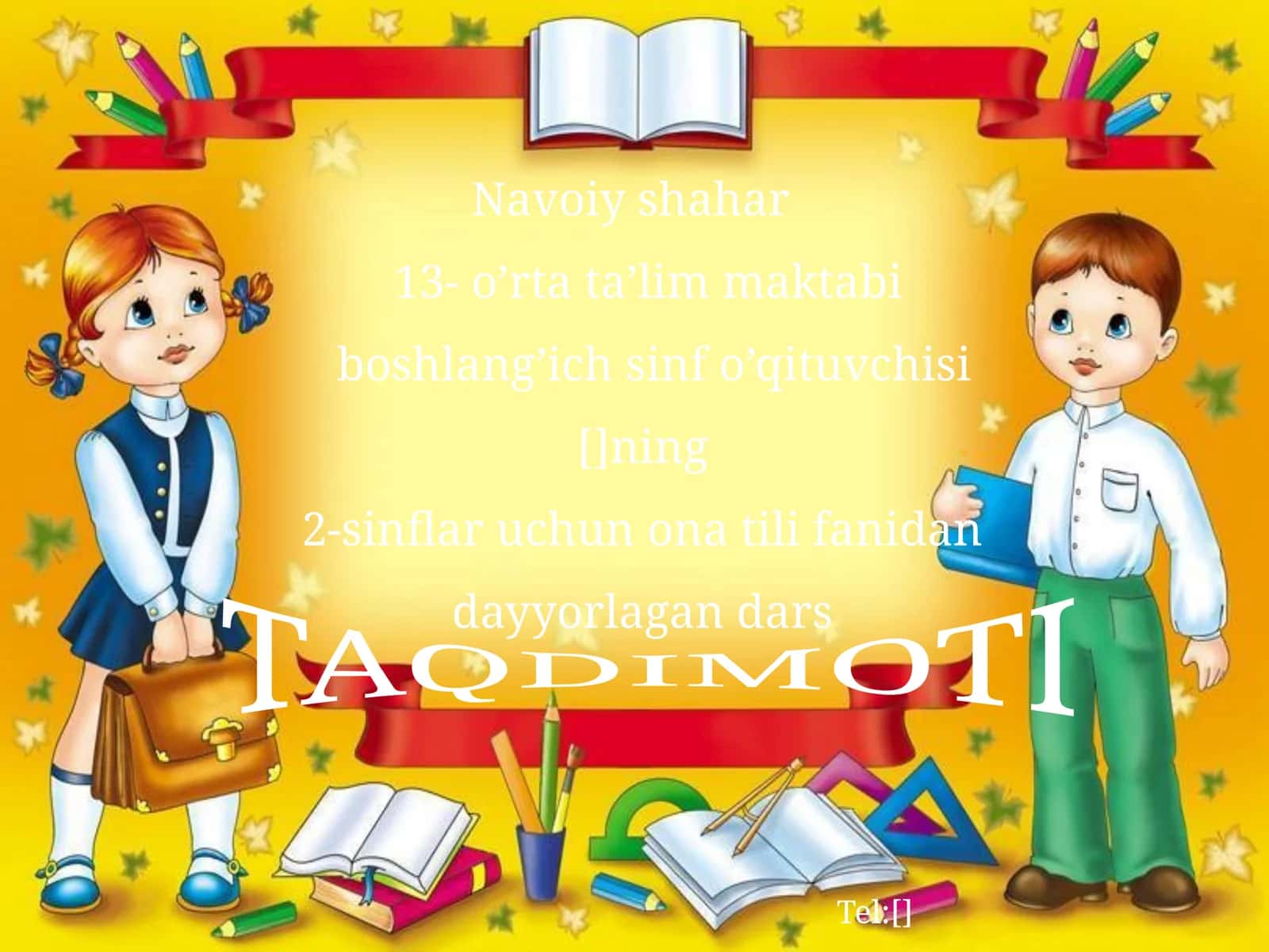 2-sinflar uchun ona tili fanidan 1