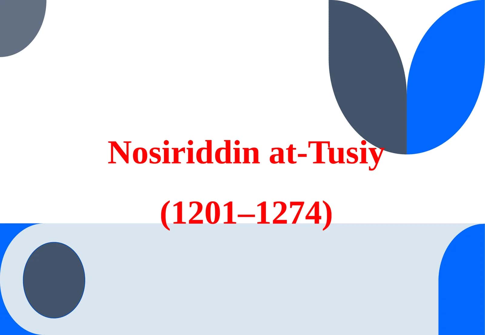Nosiriddin at-Tusi 1