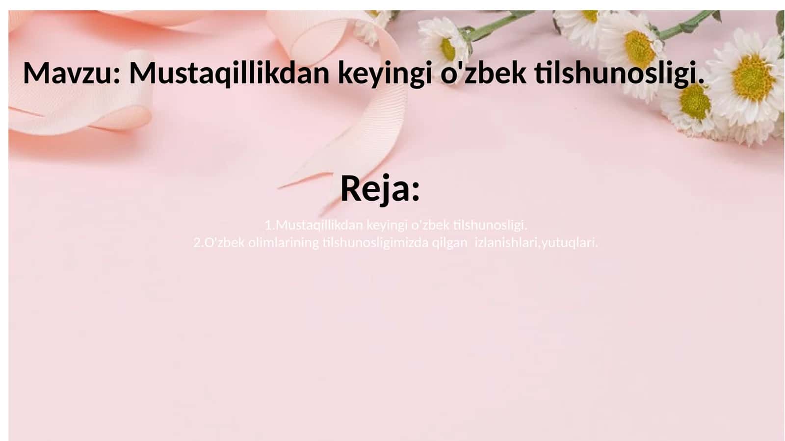 Mustaqillikdan keyingi o'zbek tilshunosligi 1