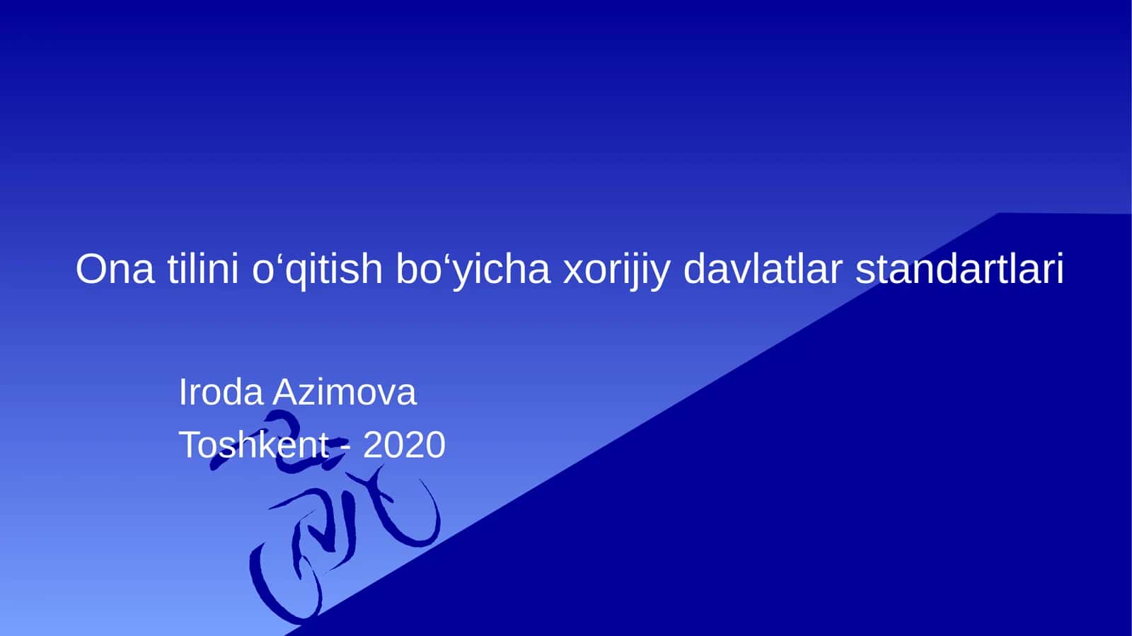 Ona tilini o‘qitish bo‘yicha xorijiy davlatlar standartlari 1