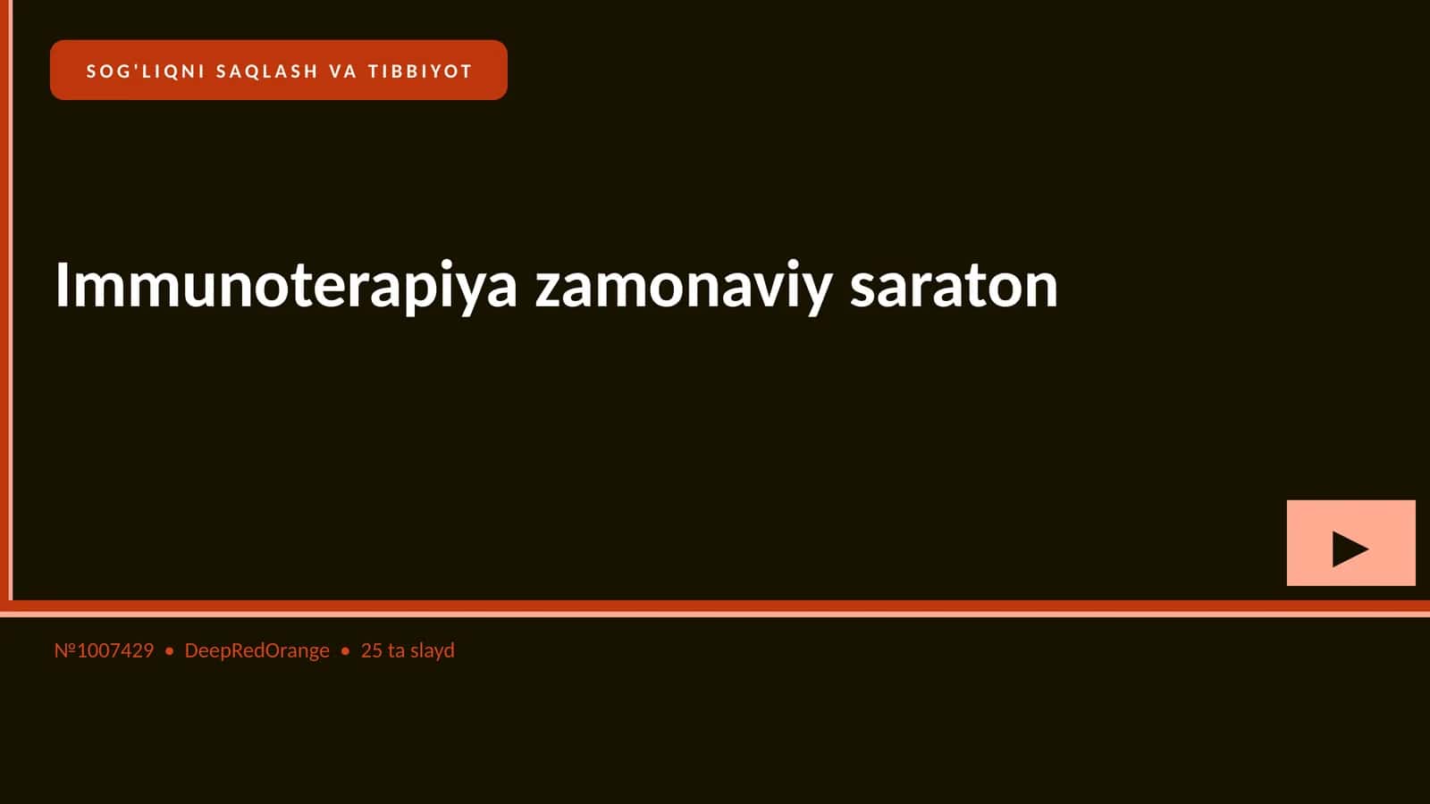Immunoterapiya zamonaviy saraton 1