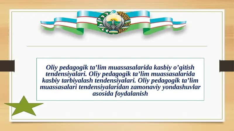 Oliypedagogikta’limmuassasalaridata'iqitish tеndеnsiyalari 1