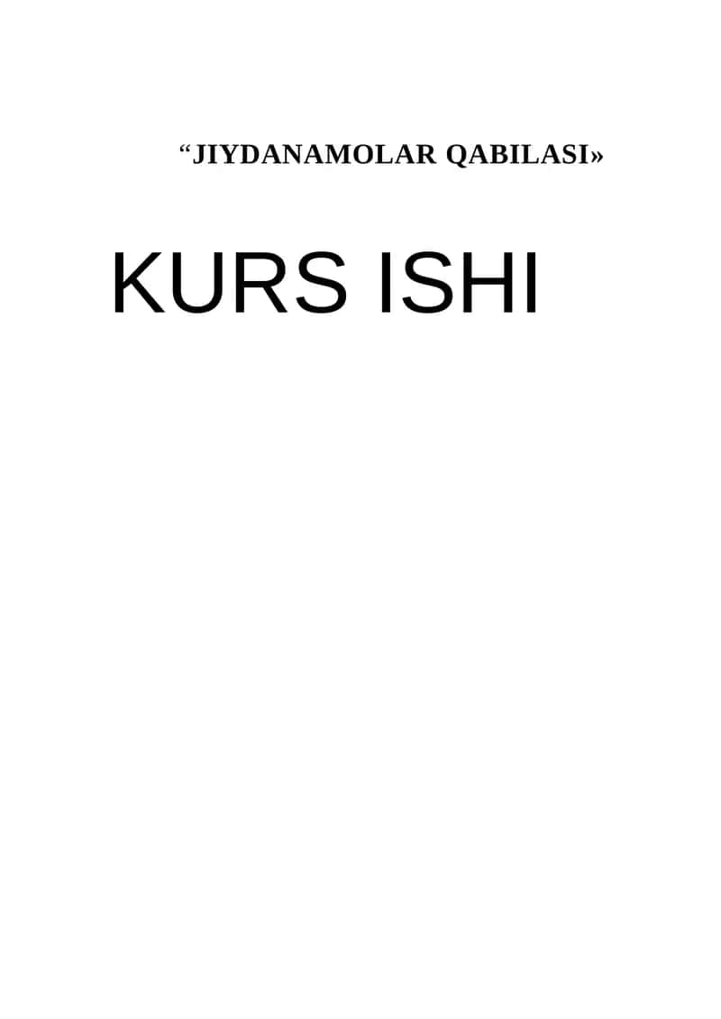 JIYDANAMOLAR QABILASI 1