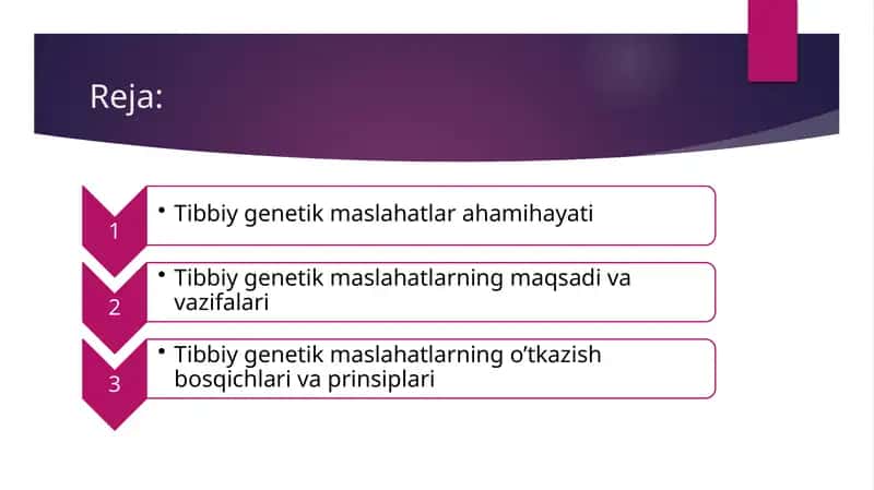 Tibbiy genetik maslahat 1