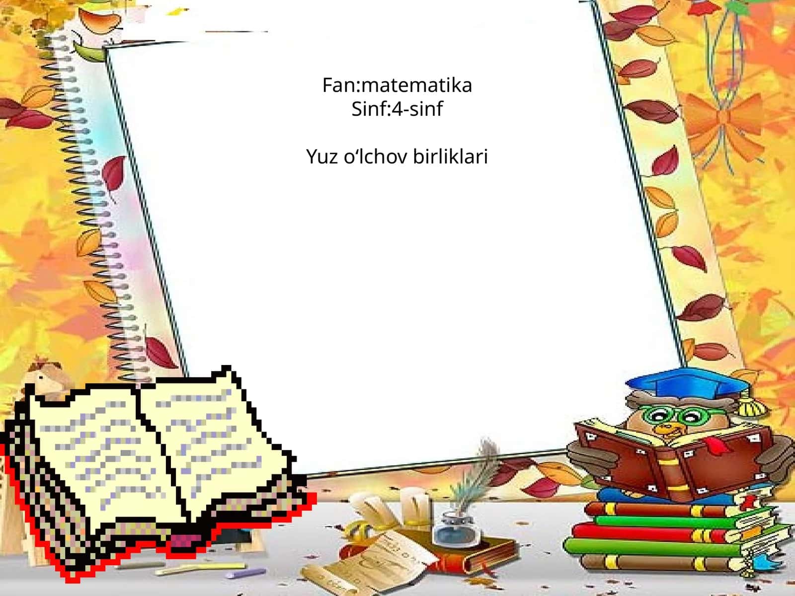 Yuz o‘lchov birliklari 1