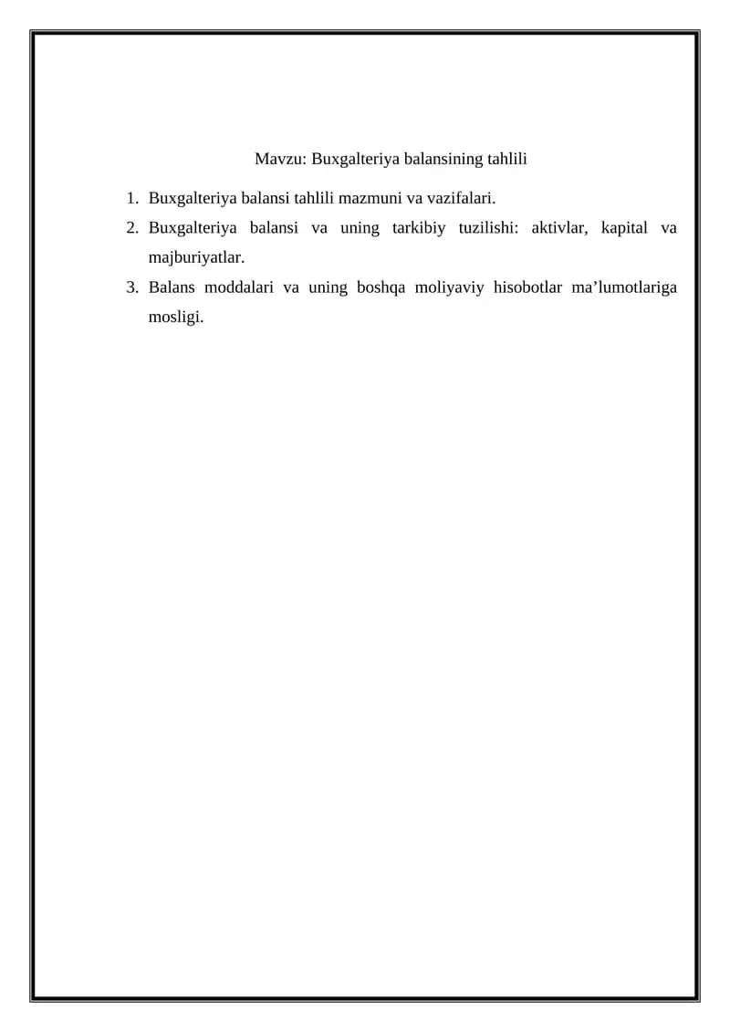 Buxgalteriya balansi tahlili 1
