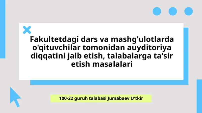 Diqqatni jalb qilish texnikalari va pedagogik usullar 1