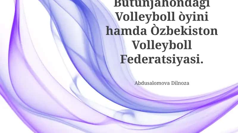 Jahon voleybol o'yini: Tarix va rivojlanish 1