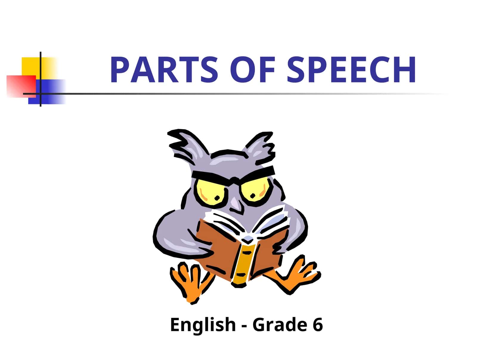 PARTS OF SPEECH 1