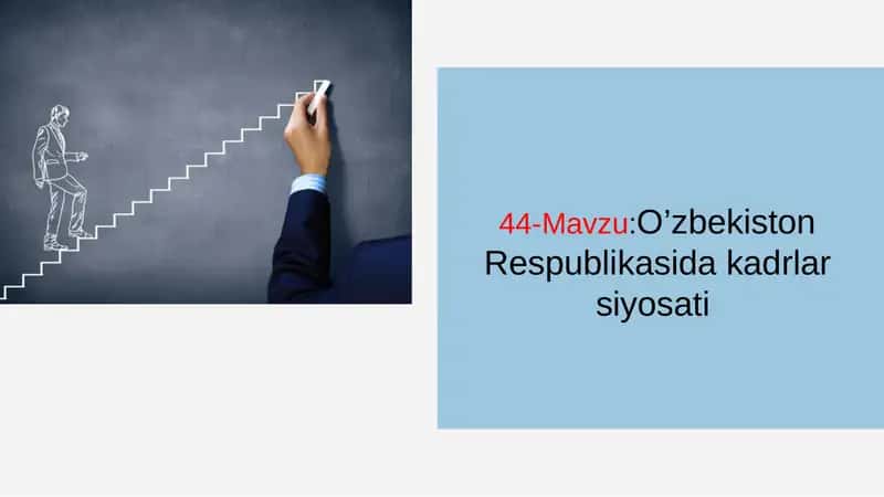 O’zbekiston Respublikasida kadrlar siyosati 1