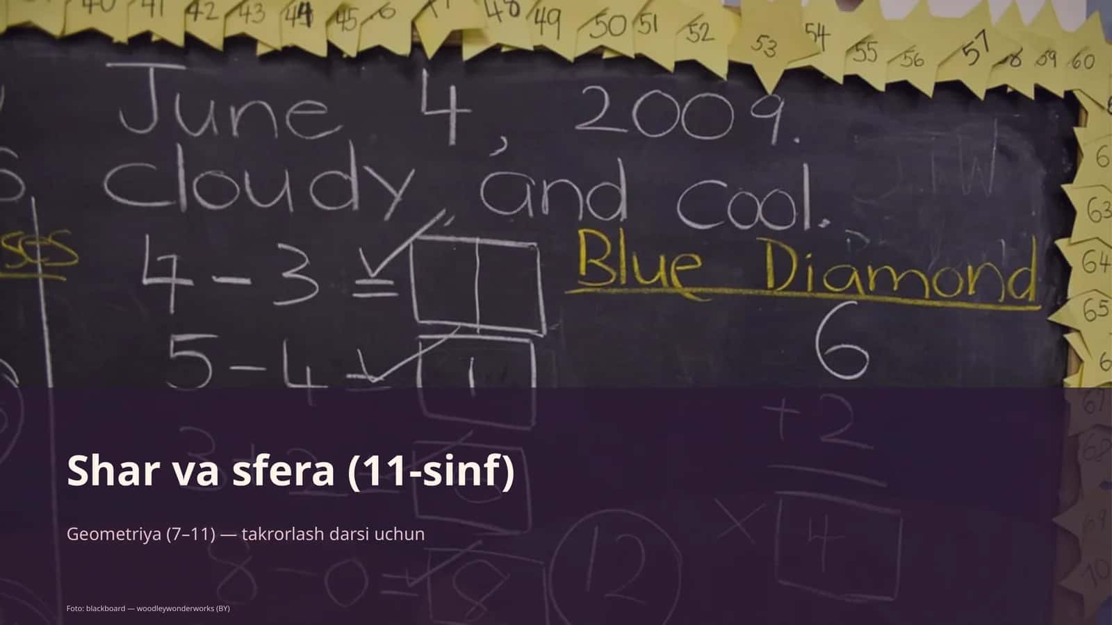 Shar va sfera (11-sinf) 1