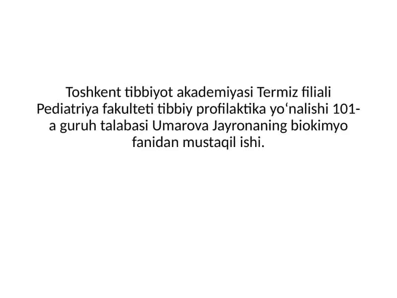 Metabolizm 1