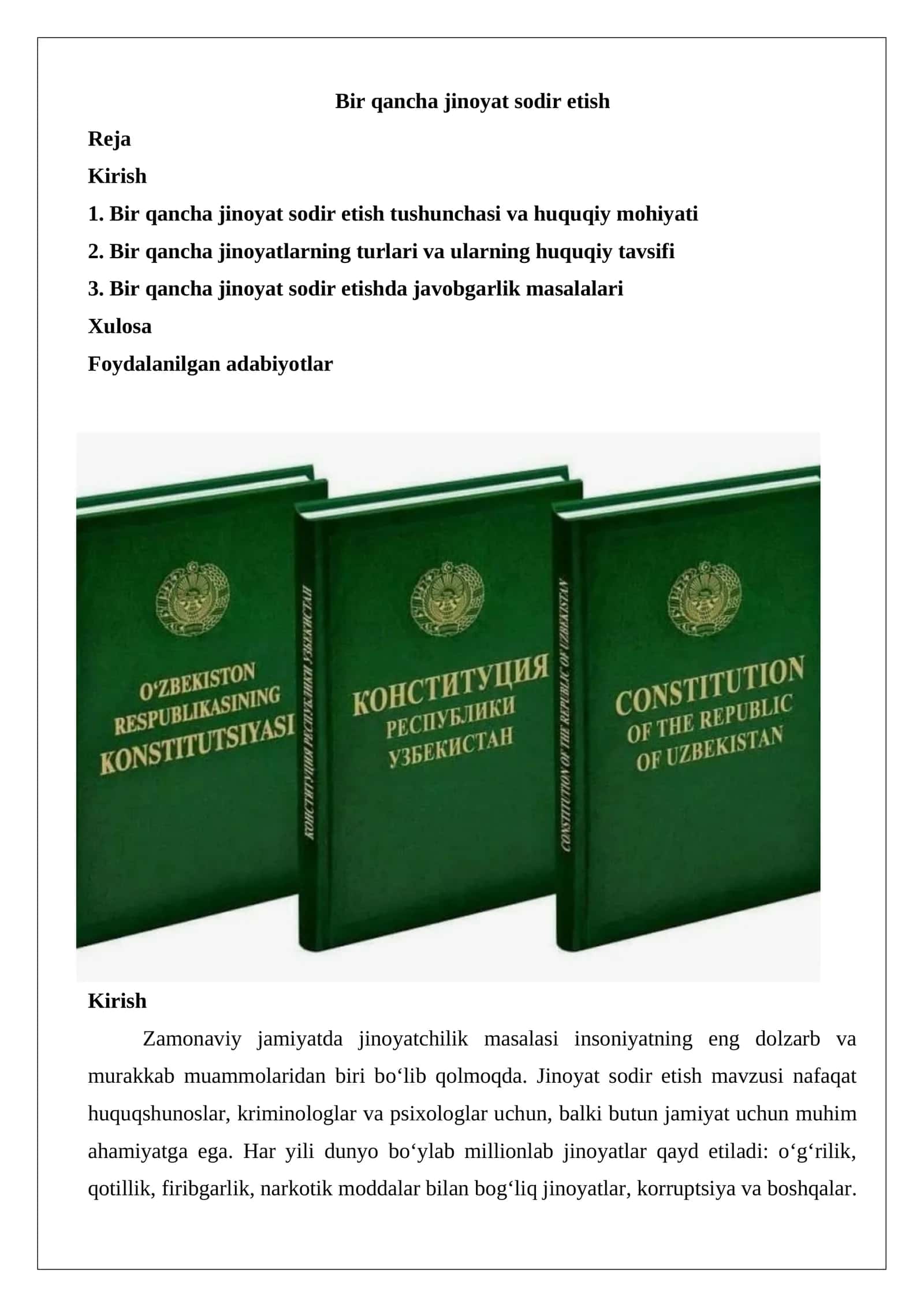 Bir qancha jinoyat sodir etish 1
